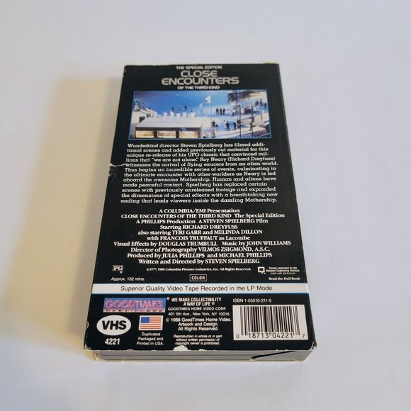 Vintage 1977 Close Encounters of the Third Kind VHS Movie. Steven Spielberg. - Picture 5 of 8